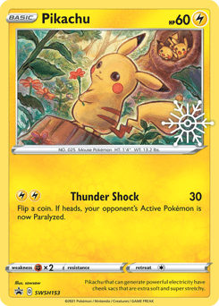 Pikachu SWSH Black Star Promos #SWSH153