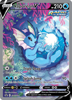 Vaporeon V SWSH Black Star Promos #SWSH181