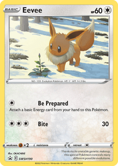 Eevee SWSH Black Star Promos #SWSH190
