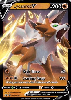 Lycanroc V SWSH Black Star Promos #SWSH199