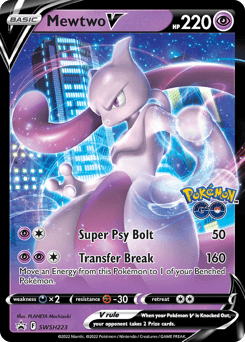 Mewtwo V SWSH Black Star Promos #SWSH223