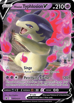 Hisuian Typhlosion V SWSH Black Star Promos #SWSH237