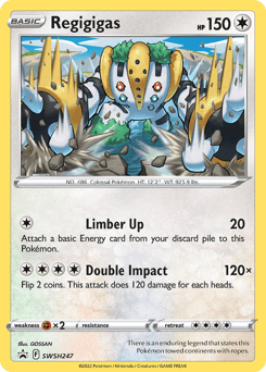 Regigigas SWSH Black Star Promos #SWSH247