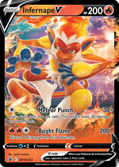 Infernape V SWSH Black Star Promos #SWSH252