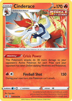 Cinderace SWSH Black Star Promos #SWSH278