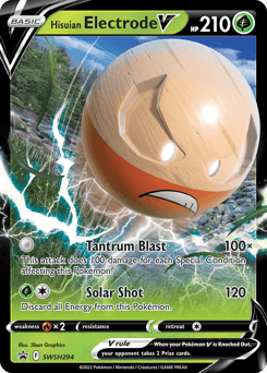 Hisuian Electrode V SWSH Black Star Promos #SWSH294