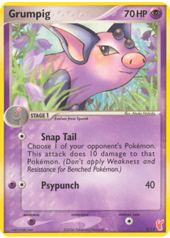Grumpig EX Trainer Kit 2 Plusle #3