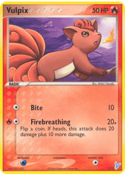 Vulpix EX Trainer Kit 2 Minun #7