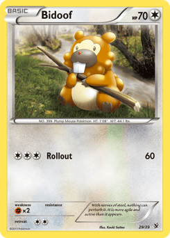 Bidoof Kalos Starter Set #29