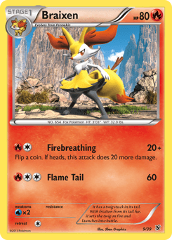 Braixen Kalos Starter Set #9