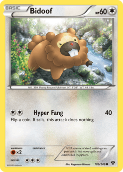 Bidoof XY #106
