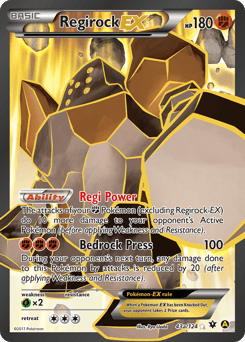 Regirock-EX Fates Collide #43a