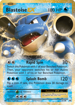 Blastoise-EX Evolutions #21