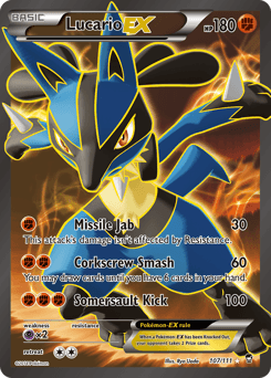Lucario-EX Furious Fists #107