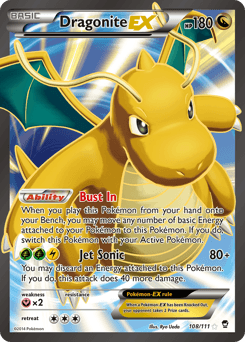 Dragonite-EX Furious Fists #108