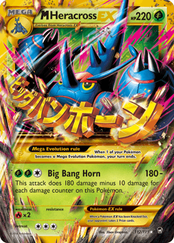 M Heracross-EX Furious Fists #112