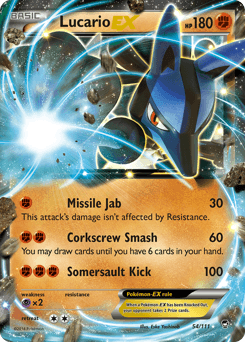 Lucario-EX Furious Fists #54
