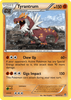 Tyrantrum Furious Fists #62