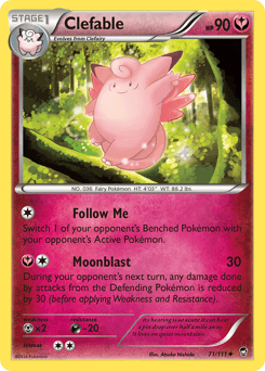 Clefable Furious Fists #71