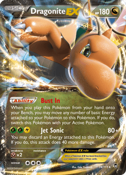 Dragonite-EX Furious Fists #74