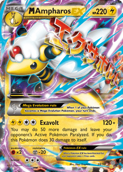 M Ampharos-EX Ancient Origins #28