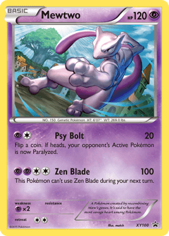 Mewtwo XY Black Star Promos #XY100