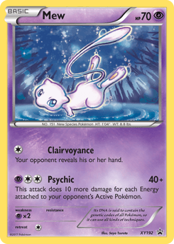 Mew XY Black Star Promos #XY192
