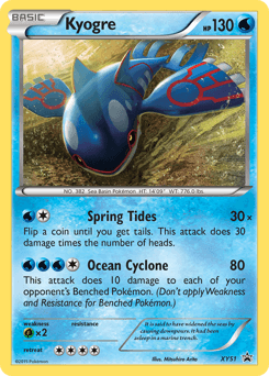 Kyogre XY Black Star Promos #XY51