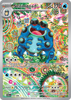 Seismitoad Black Bolt #105