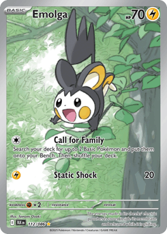 Emolga Black Bolt #112