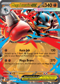 Mega Lucario ex Ascended Heroes #113