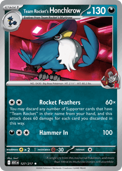 Team Rocket's Honchkrow Ascended Heroes #127