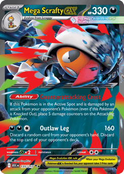 Mega Scrafty ex Ascended Heroes #135