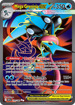 Mega Greninja ex Chaos Rising #100