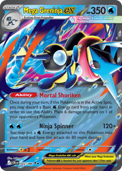 Mega Greninja ex Chaos Rising #22
