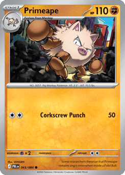 Primeape Pitch Black #43