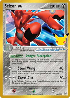 Scizor ex 30th Celebration: Classic Collection #108