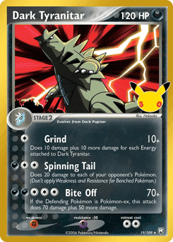 Dark Tyranitar 30th Celebration: Classic Collection #19
