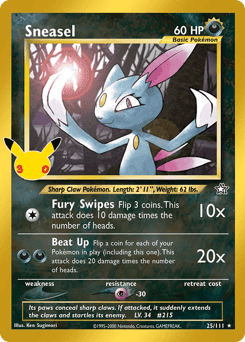 Sneasel 30th Celebration: Classic Collection #25