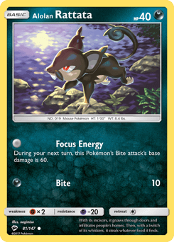 Alolan Rattata Burning Shadows #81