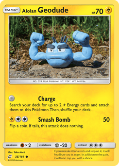Alolan Geodude Team Up #35