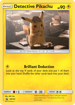 Detective Pikachu SM Black Star Promos #SM194