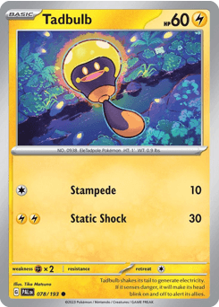 Tadbulb Paldea Evolved #78