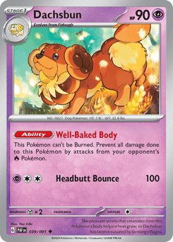 Dachsbun Paldean Fates #39