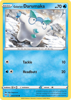Galarian Darumaka Darkness Ablaze #43