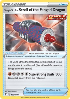 Single Strike Scroll Of The Fanged Dragon